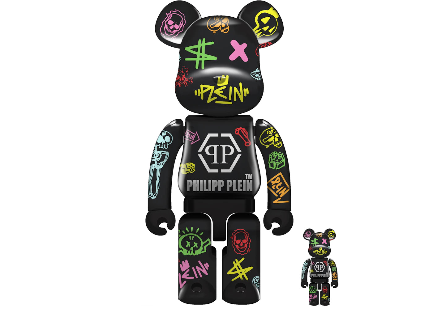 Bearbrick Macau 2020 Philipp Plein 100% & 400% Set -1