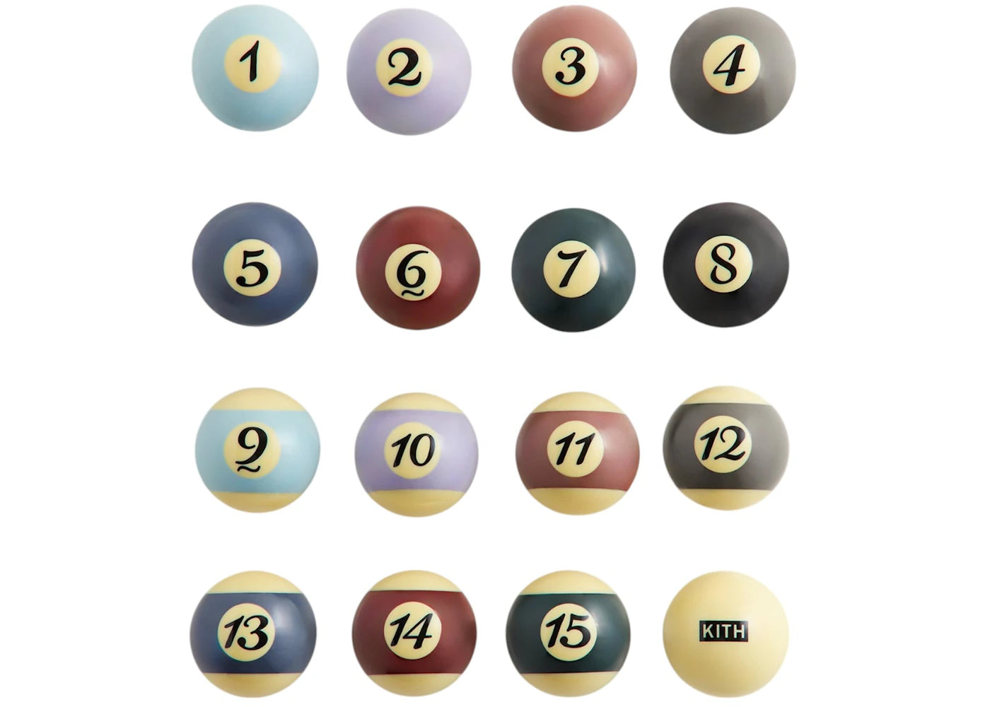 Kith Kithmas Palette Billiards Ball Set Multi -1