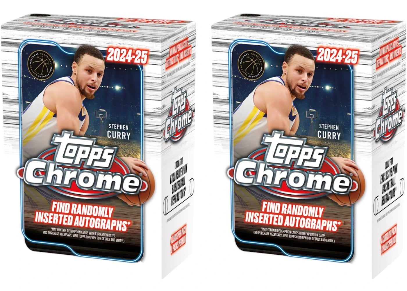 2024/25 Topps Chrome Basketball Value Box 2x Lot -1