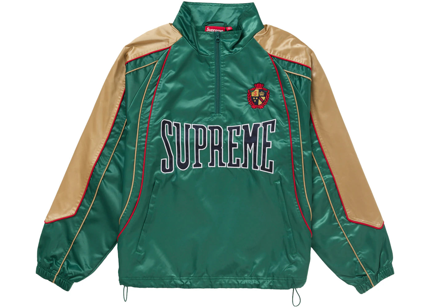Supreme Satin Piping Pullover Green -1