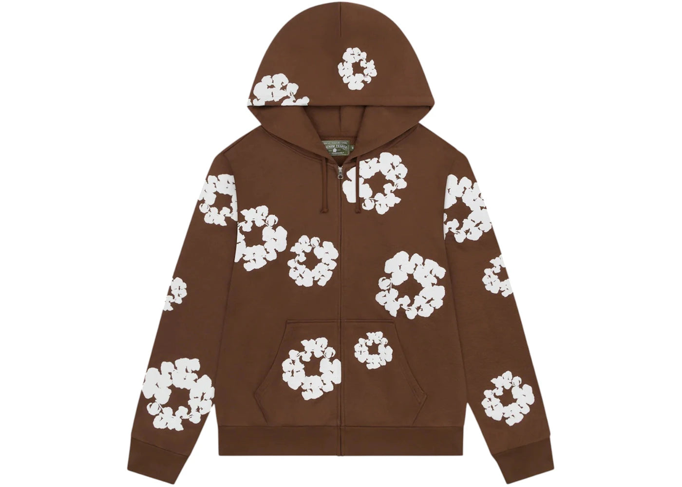 Denim Tears Cotton Wreath Zip Hoodie Brown -1