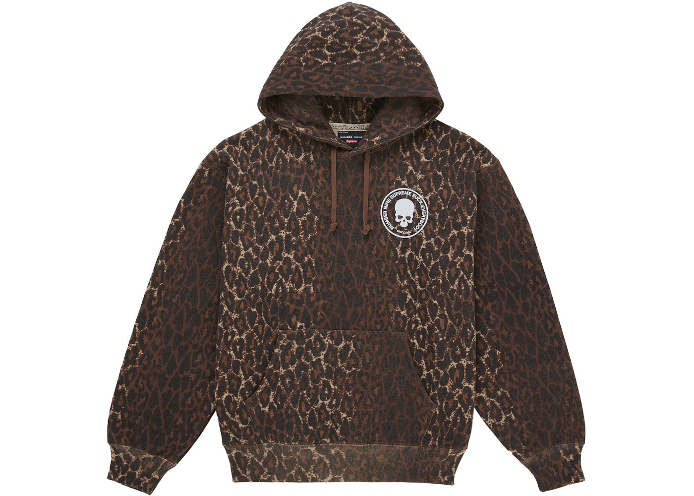 Supreme Number (N)ine Hooded Sweatshirt Leopard -1