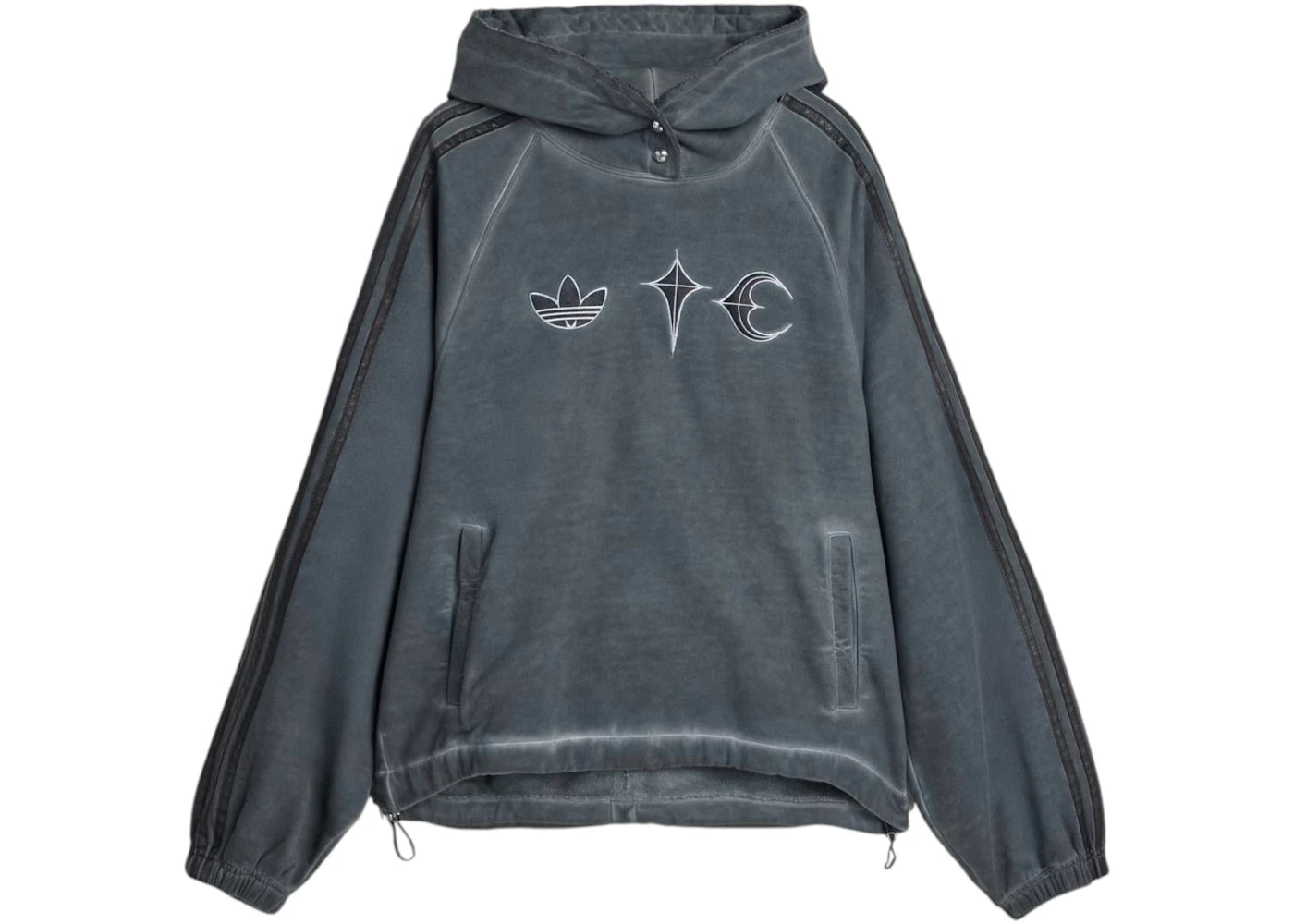 adidas x Thug Club Sweat Hoodie Black -1