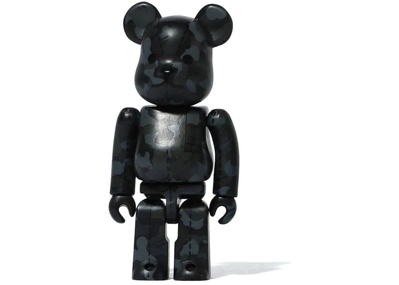 Bearbrick A Bathing Ape 28th Anniversary Camo #1 100% Black/Grey -1