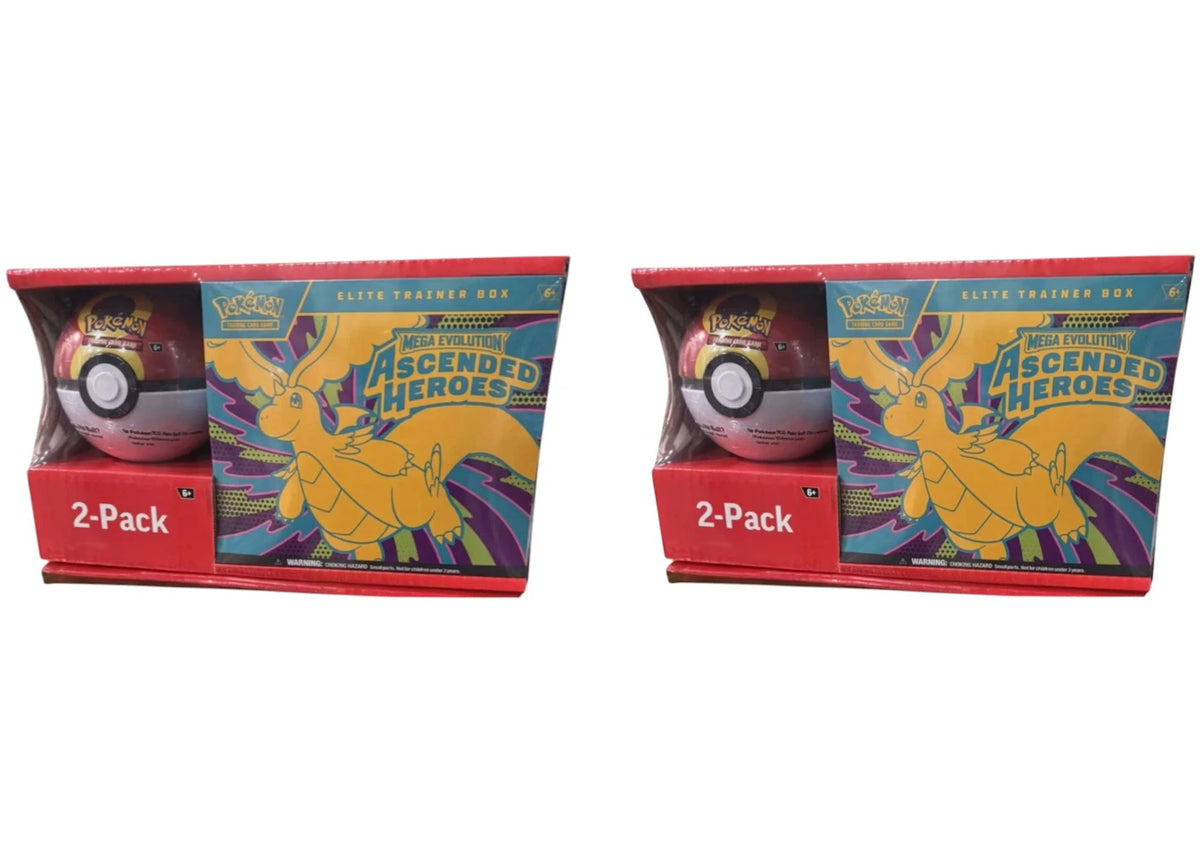 2026 Pokémon Mega Evolution Ascended Heroes Elite Trainer Box + Pokeball Sam's Club Bundle (Pokeball Color May Vary) 2x Lot -1