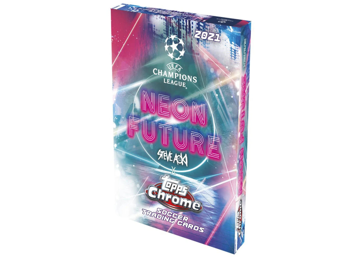 2021 Topps Chrome Steve Aoki UEFA Champions League Soccer Hobby Box -1