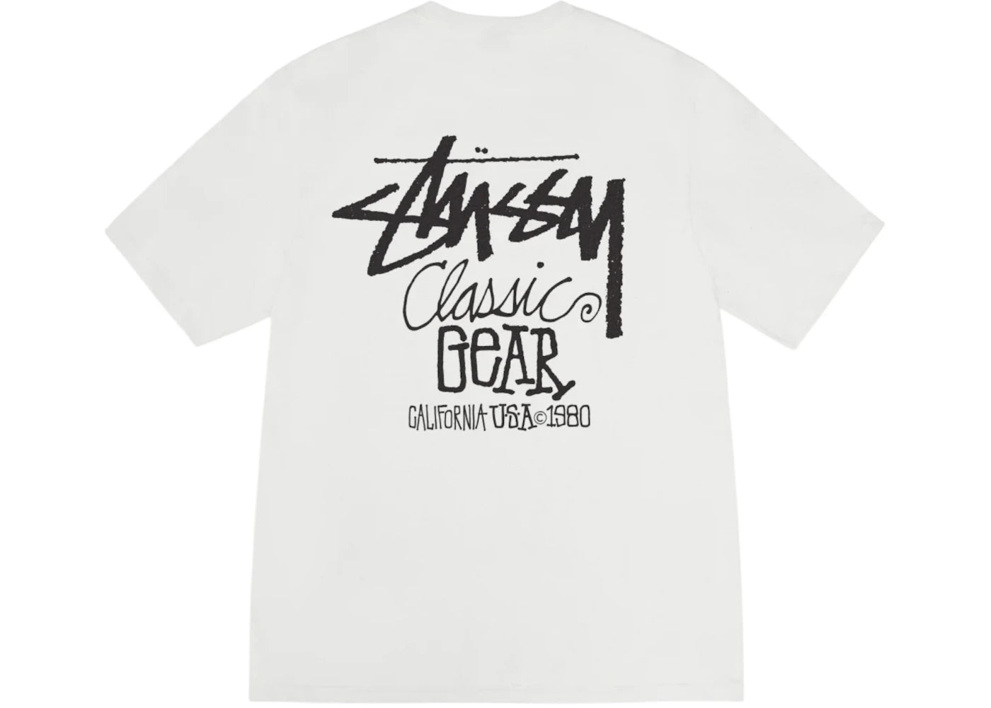Stussy Classic Gear Pigment Dyed Tee Natural -1