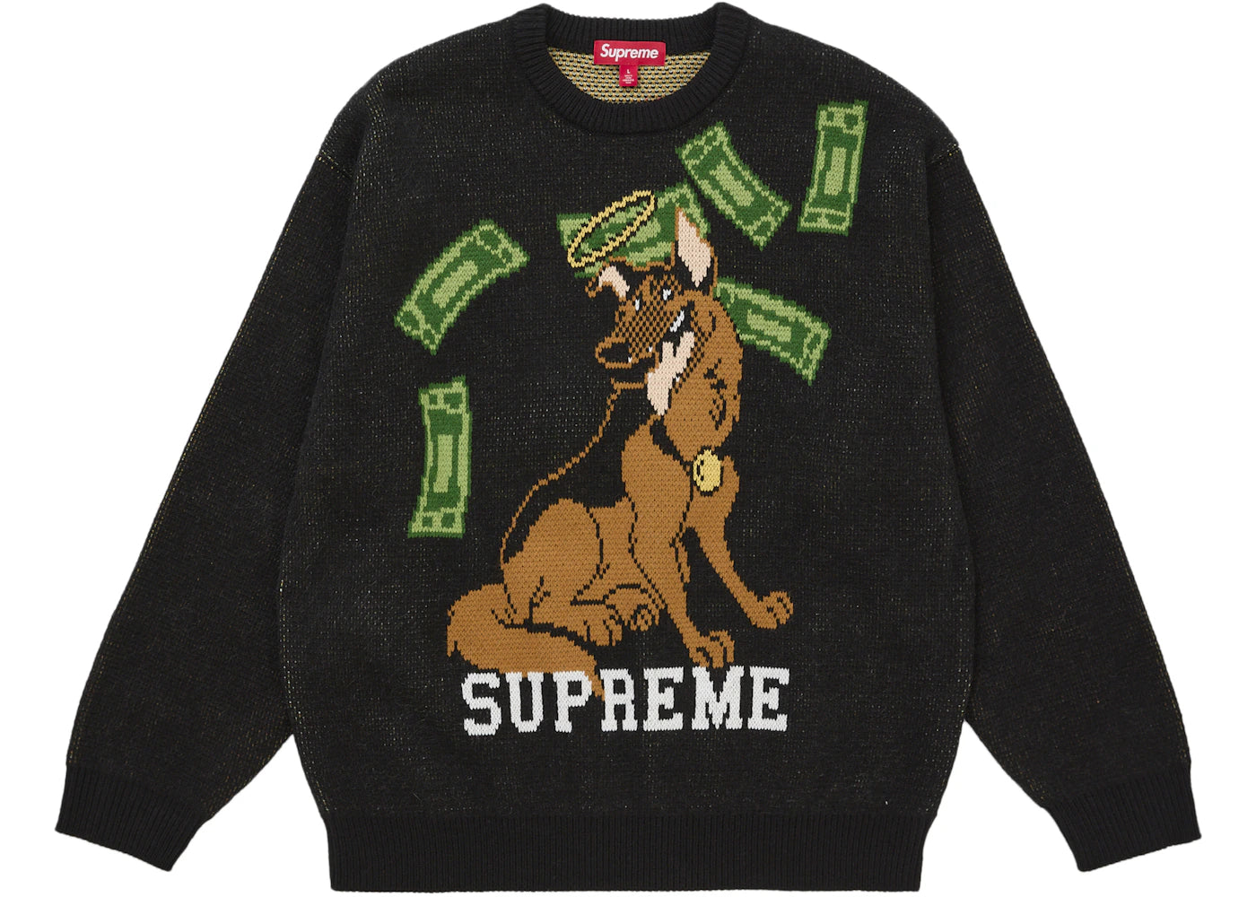 Supreme All Dogs Go To Heaven Sweater Black -1