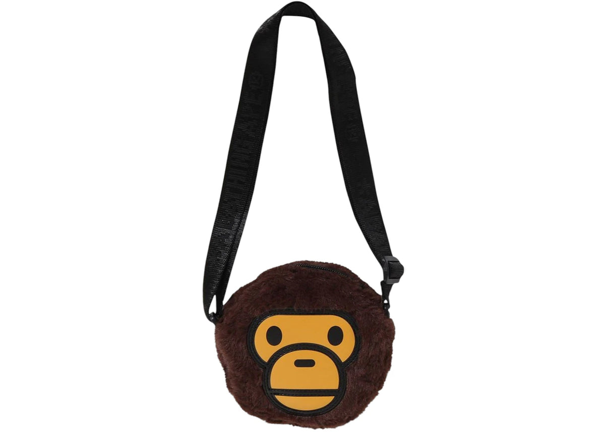 BAPE Baby Milo Boa Shoulder Bag Brown -1
