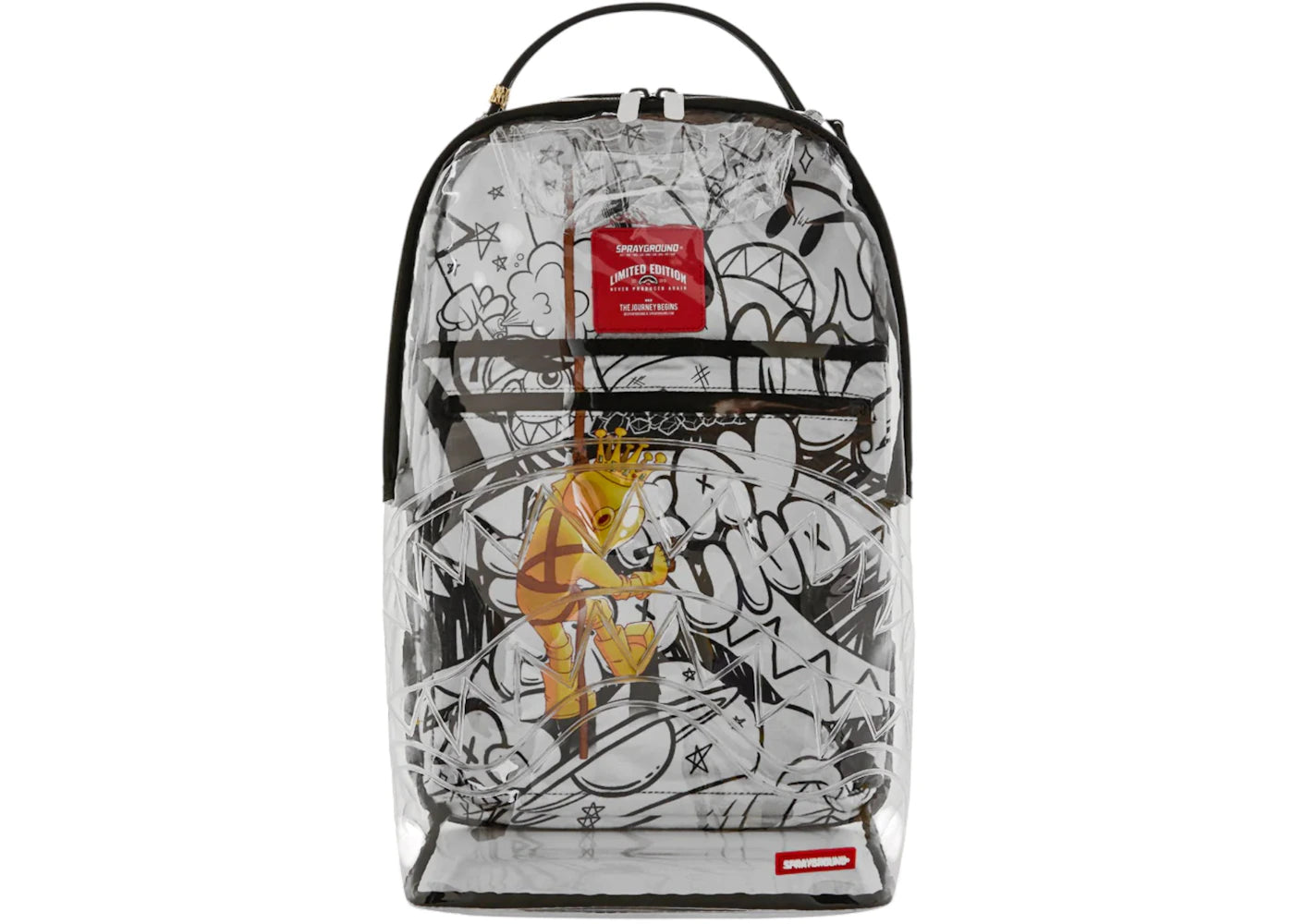 Sprayground Clear DLX Astromane Sky Writer Backpack Clear -1
