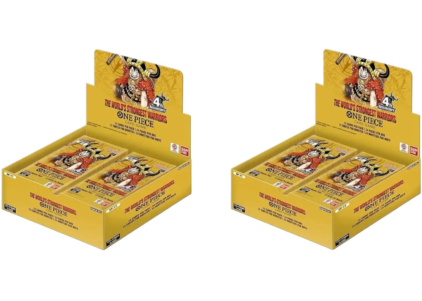 2026 Bandai One Piece Card Game The Worlds Strongest Warriors (OP-17) Booster Box 2x Lot -1