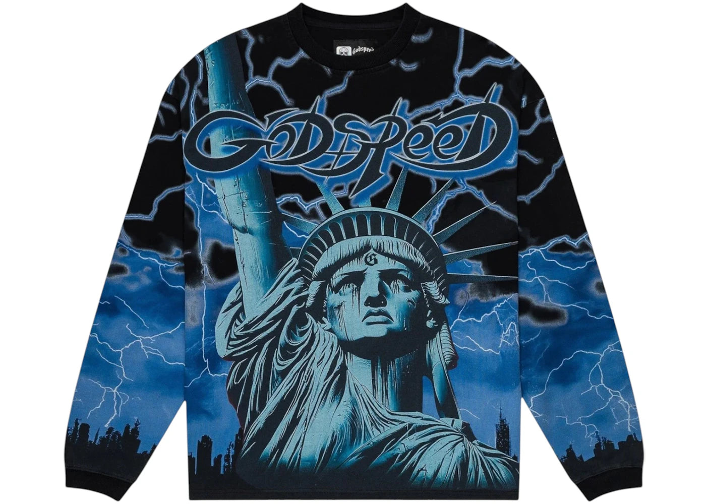 Godspeed Voltage LS T-shirt Blue -1