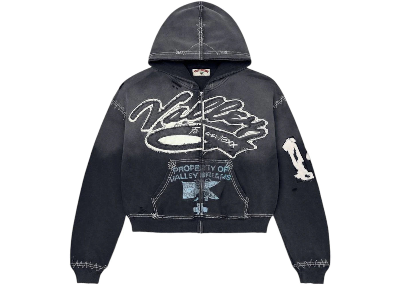 Vale Forever Religion Zip Up Top Black -1