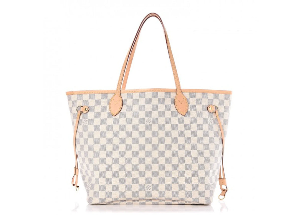 Louis Vuitton Neo Neverfull Damier Azur (Without Pouch) MM Rose Ballerine Lining -1