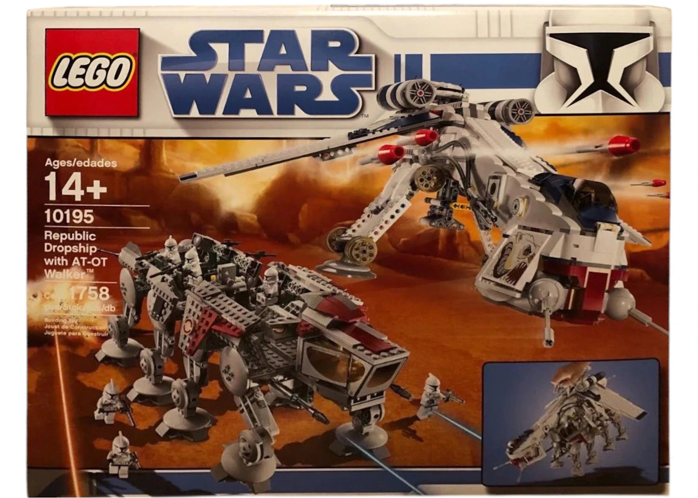 LEGO Star Wars Republic Dropship with AT-OT Walker Set 10195 -1