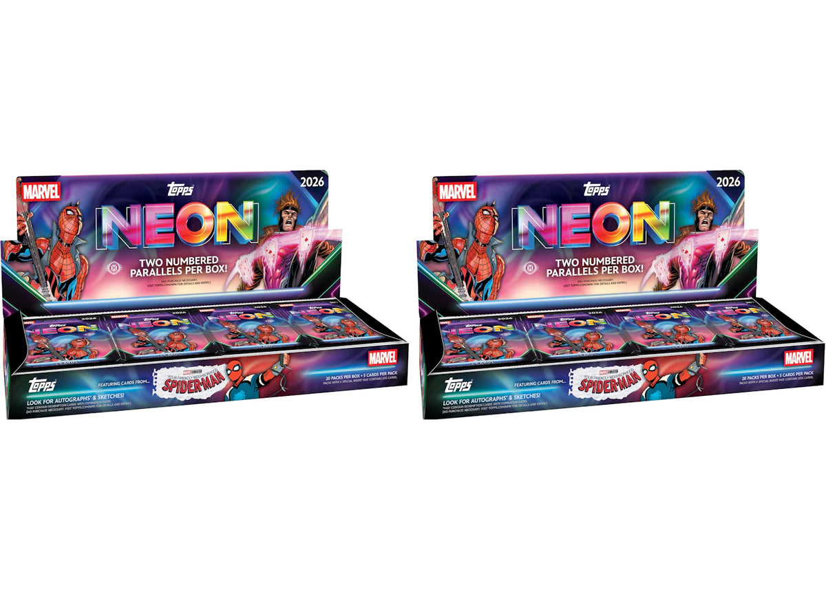 2026 Topps Neon Marvel Hobby Box 2x Lot -1
