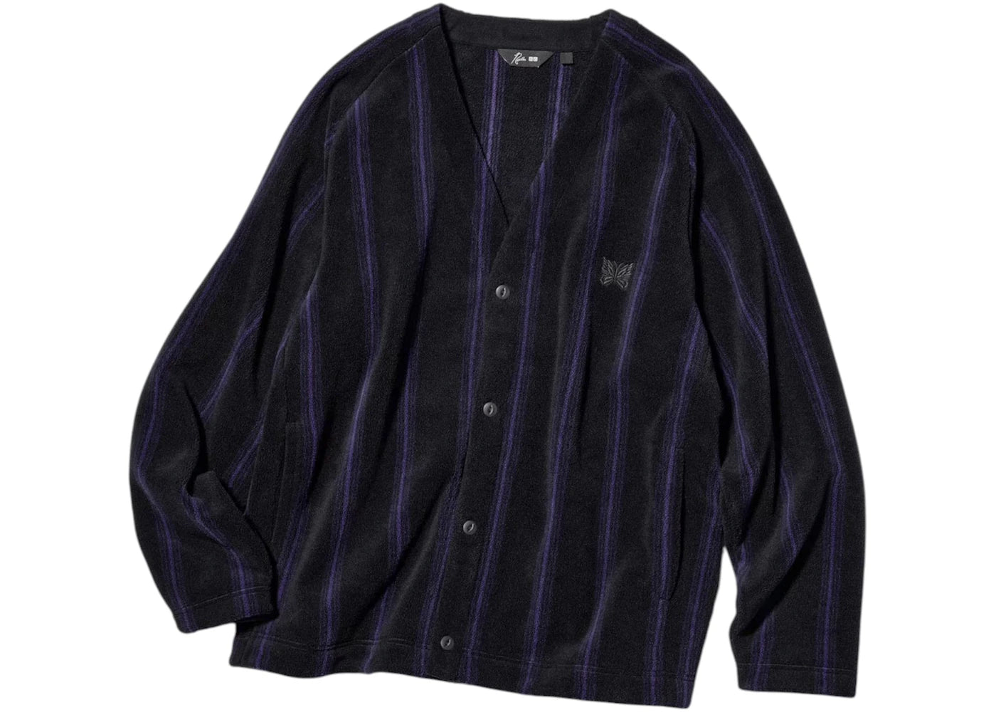 Uniqlo x Needles Fleece Oversized Cardigan Printed Multicolor -1