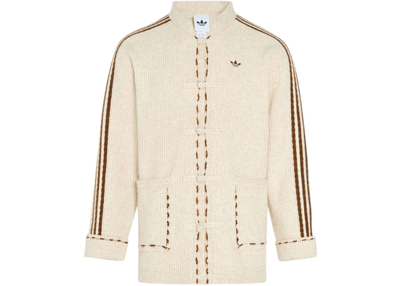 adidas New Year Knit Jacket (Asia Sizing) Light Brown -1