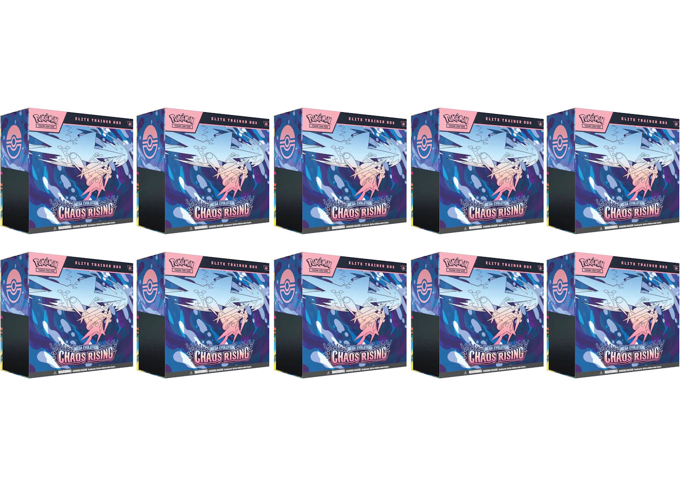 2026 Pokémon Mega Evolution Chaos Rising Elite Trainer Box 10x Lot -1