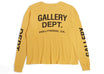 Gallery Dept. Thermal L/S T-Shirt Yellow -1