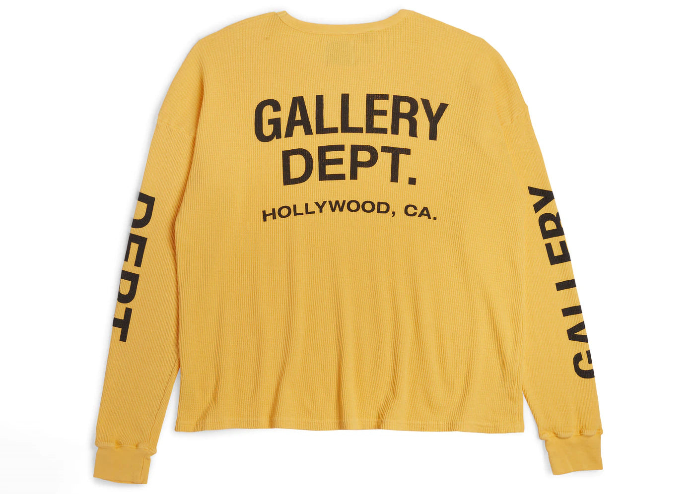 Gallery Dept. Thermal L/S T-Shirt Yellow -1