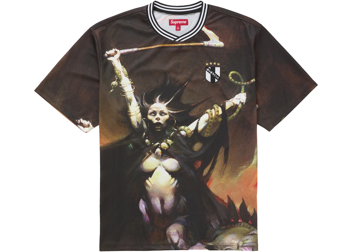 Supreme Frazetta Soccer Jersey Woman With Scythe -1
