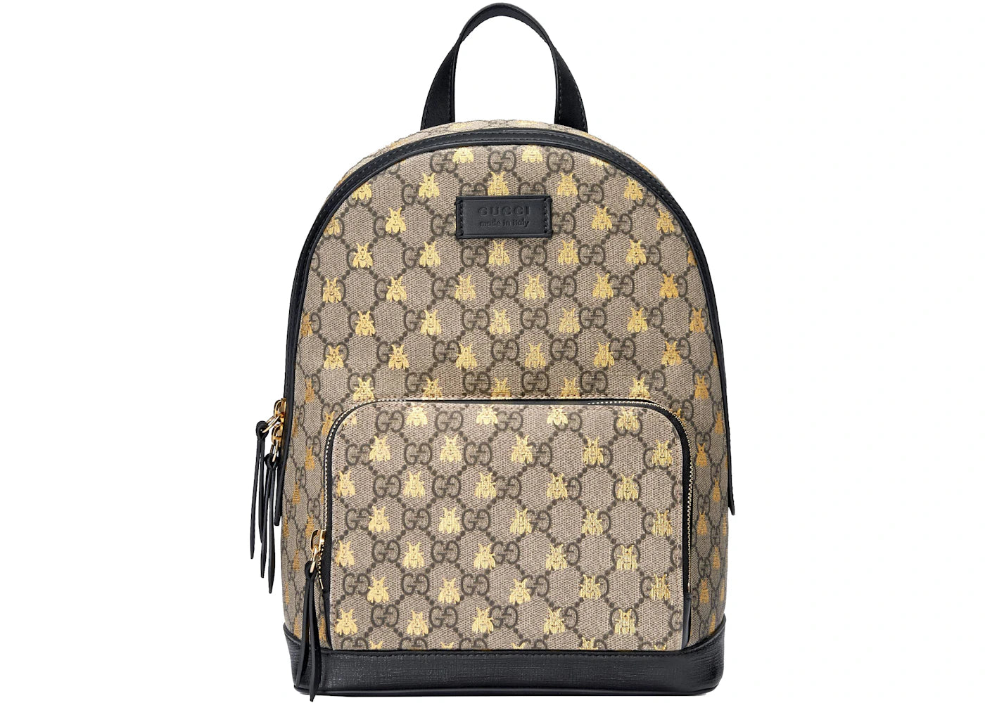 Gucci Backpack GG Supreme Gold Bees Small Beige/Ebony/Black -1