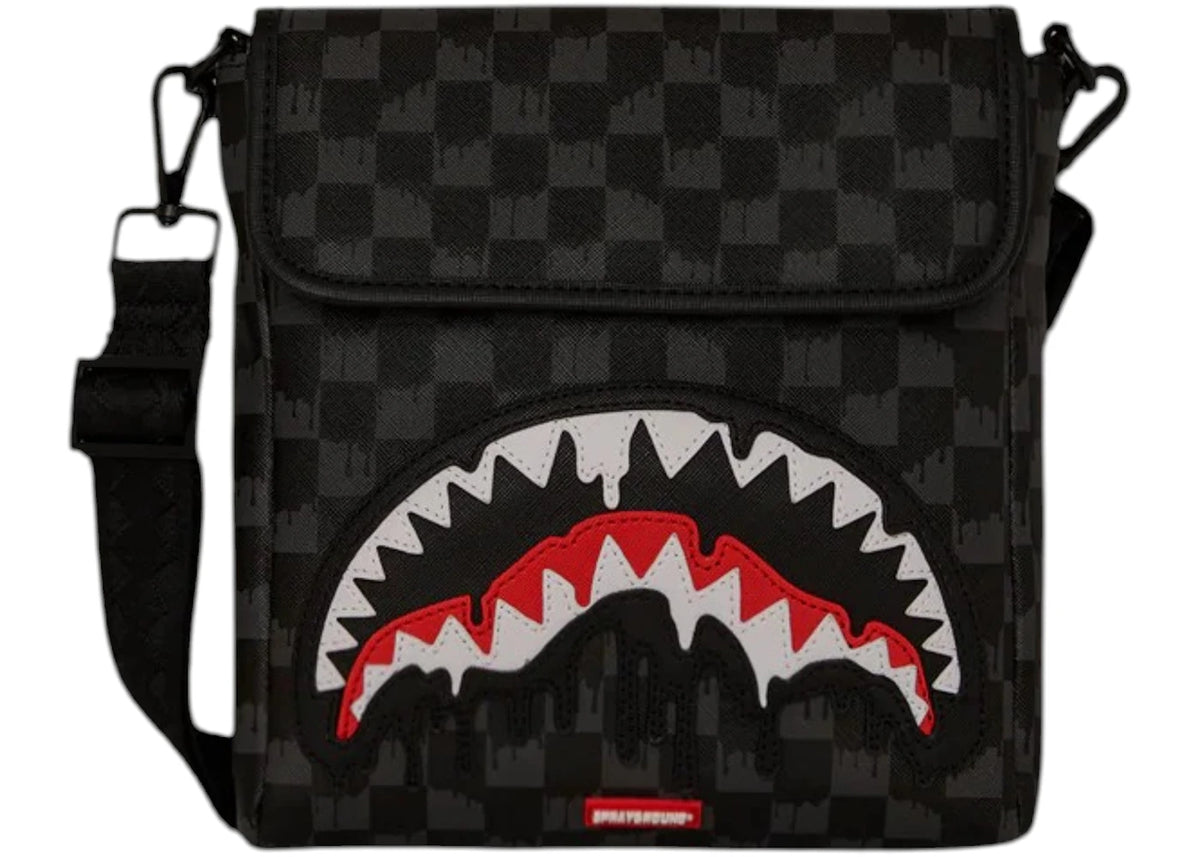 Sprayground Sharks In Paris Thunderdrip Messenger Sling Black -1