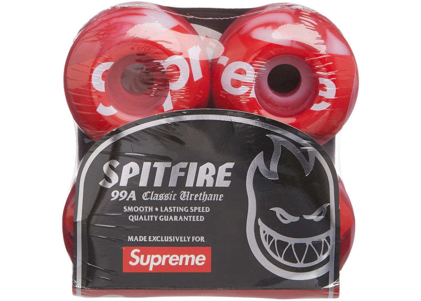 Supreme x Spitfire Shop Logo Wheels Red -1
