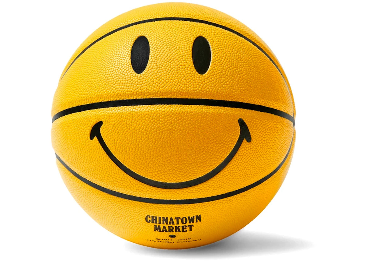 Chinatown Market Smiley Basketball Yellow -1