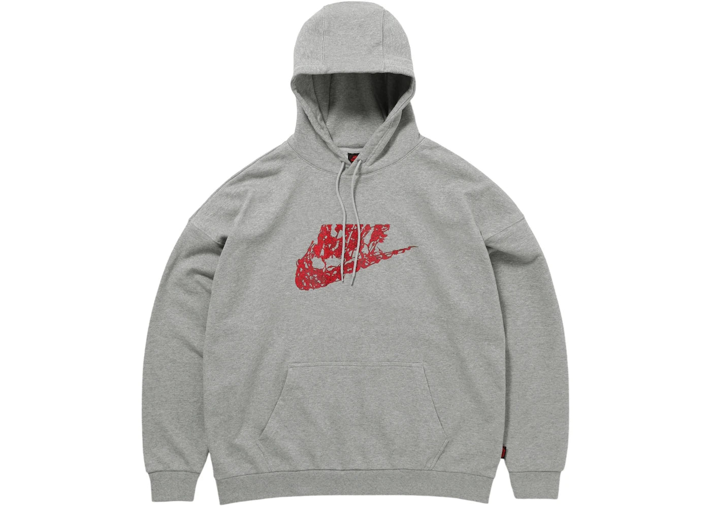 Nike x Stranger Things NRG Club Hoodie Dark Grey Heather/Light Smoke Grey -1