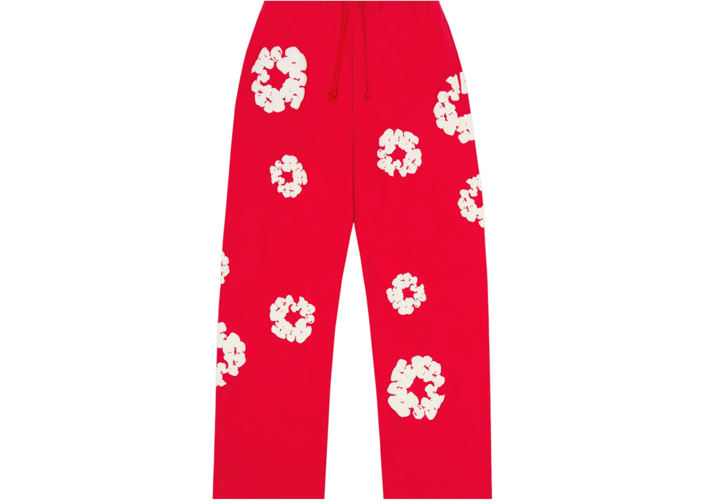 Denim Tears Cotton Wreath Baggy Sweatpants Red -1