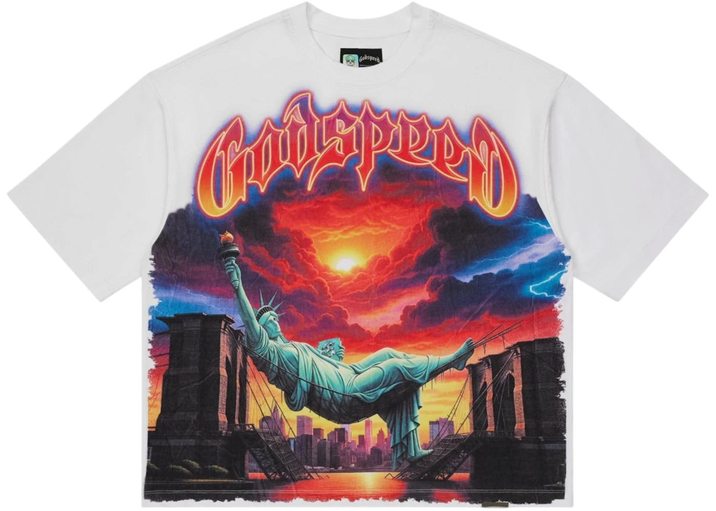 Godspeed Burnt Bridges T-shirt White -1