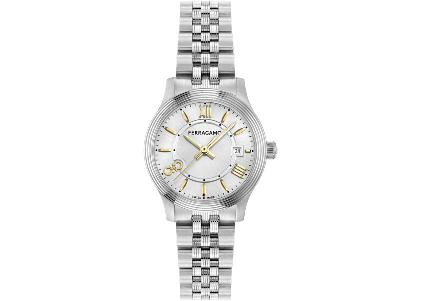 Ferragamo Duo Bracelet SFAC00124 (Silver Sunray) -1