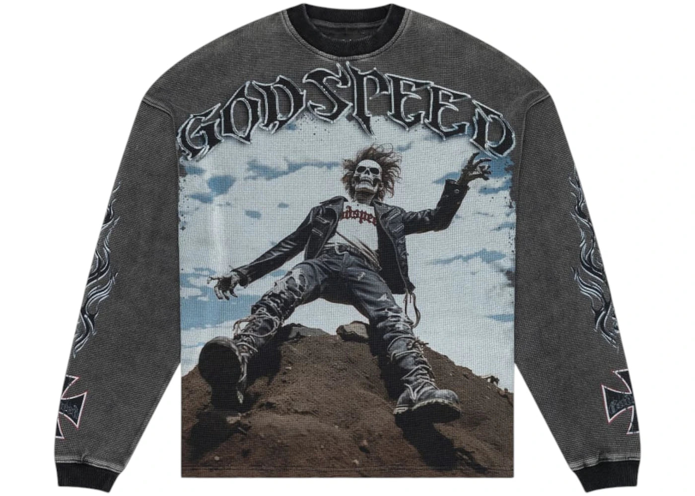 Godspeed Rocker L/S Tee Grey Wash -1