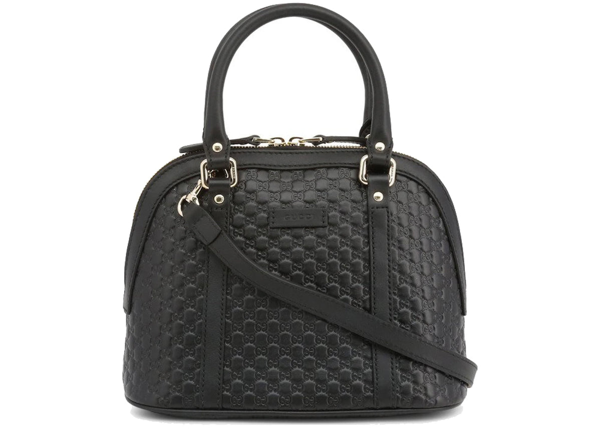 Gucci Microguccissima Dome Bag Small Black -1