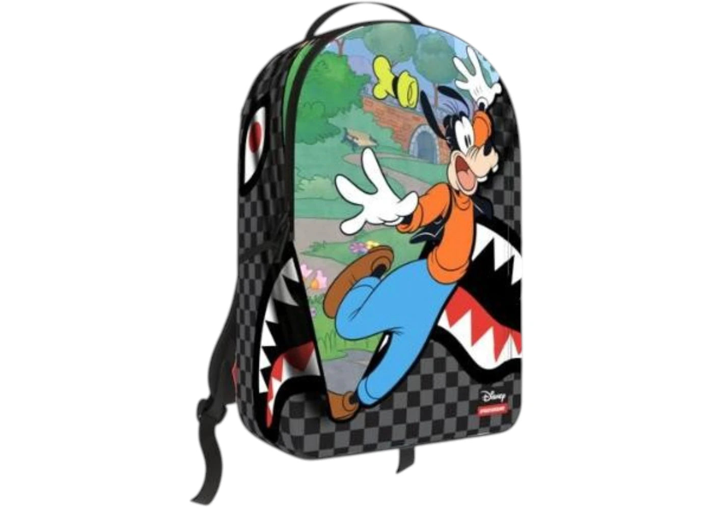 Sprayground Disney Goofy Curtain Reveal Backpack Black/Grey -1