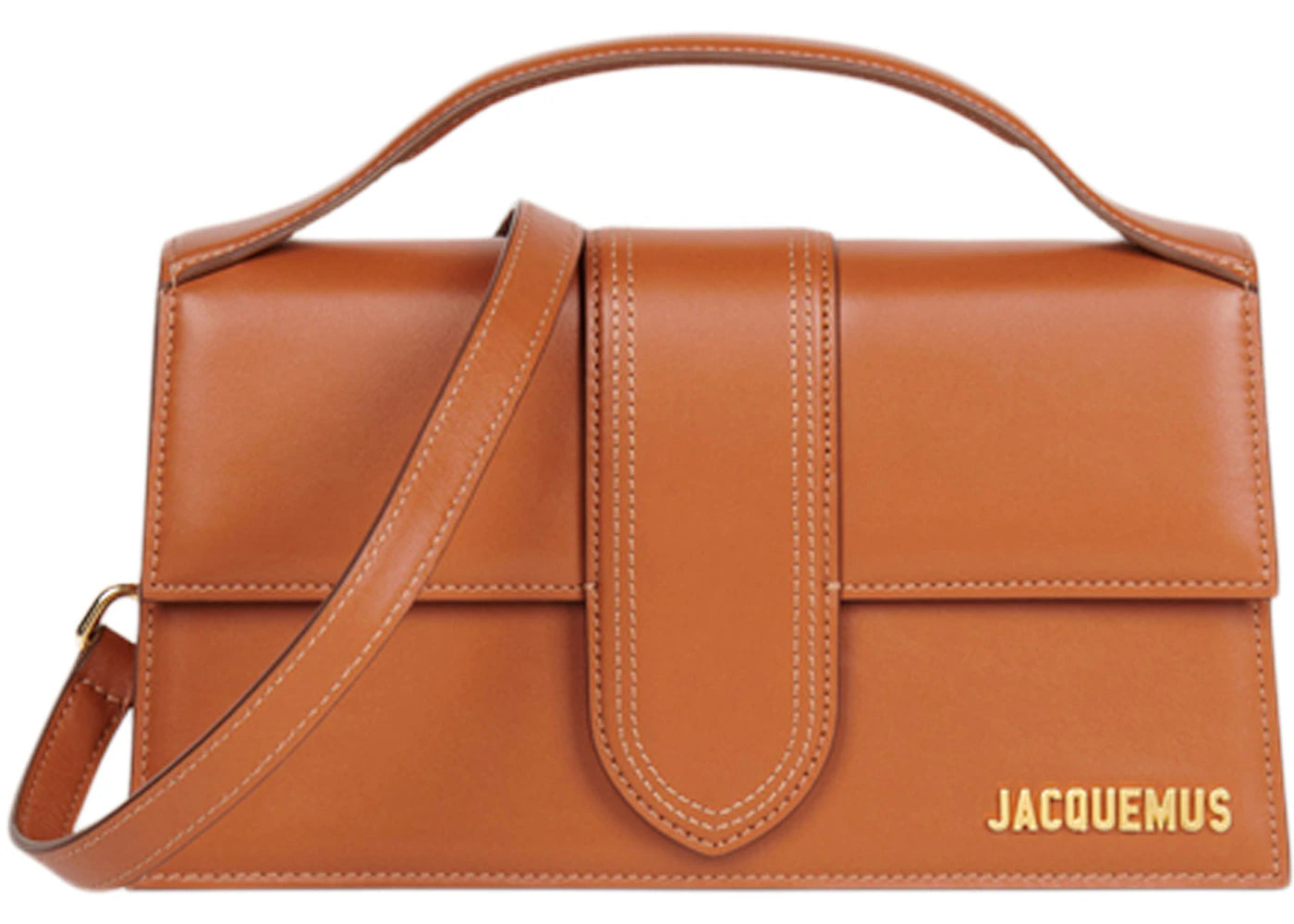 Jacquemus Le Grand Bambino Crossbody Flap Bag Light Brown -1
