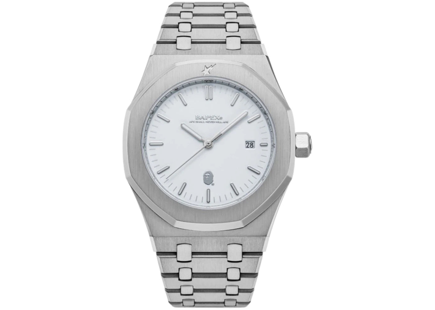 BAPE Type 9 BAPEX Watch (SS25) Silver -1