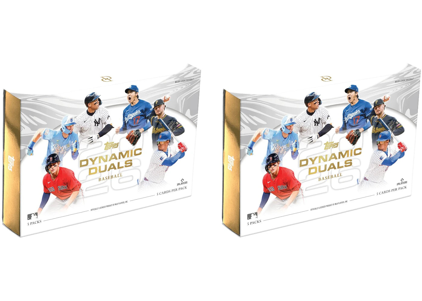 2026 Topps Dynamic Duals Baseball Hobby Box 2x Lot -1
