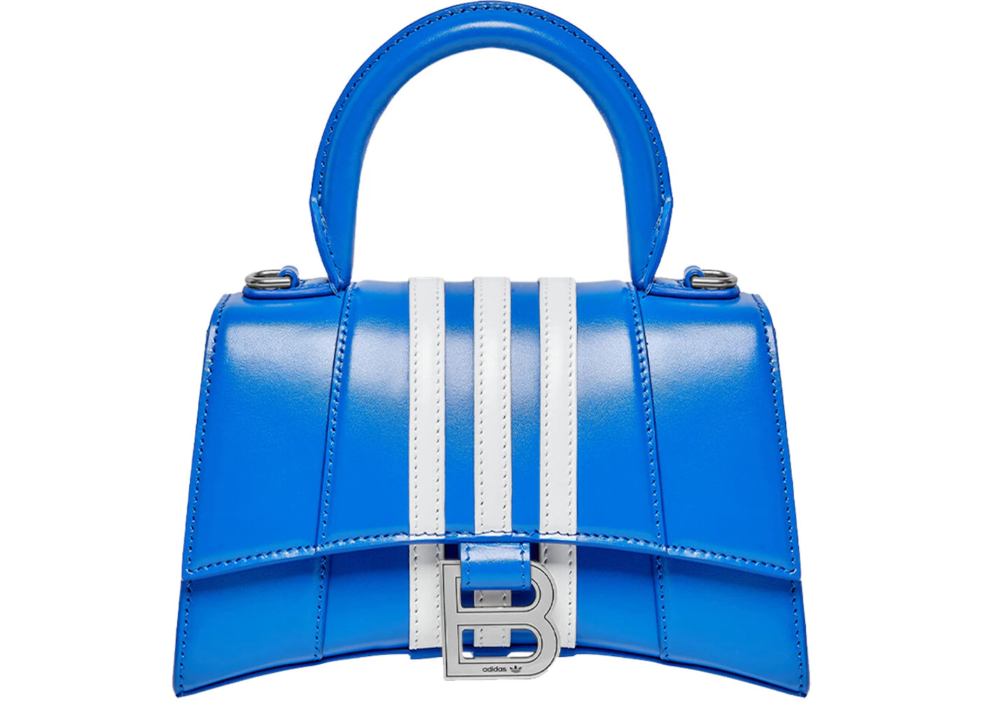 Balenciaga x adidas Hourglass XS Box Handbag Blue -1