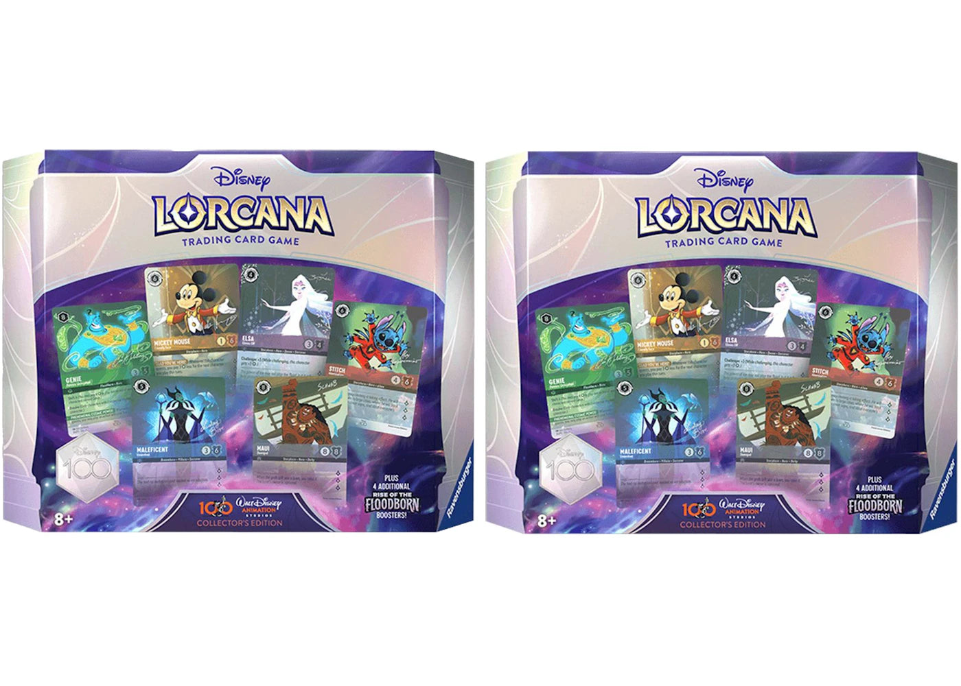 Disney Lorcana TCG Disney100 Collector's Edition Rise of the Floodborn Booster Pack 2x Lot -1