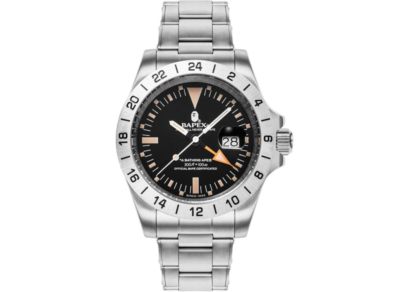 BAPE A Bathing Ape Type 6 BAPEX Watch Silver -1