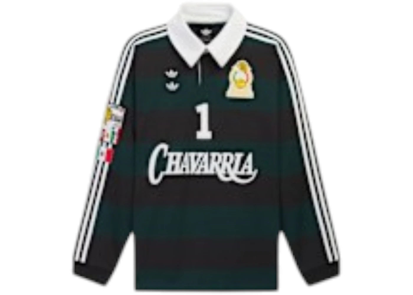 adidas x Willy Chavarria WC Portero Rugby Longsleeve Black -1