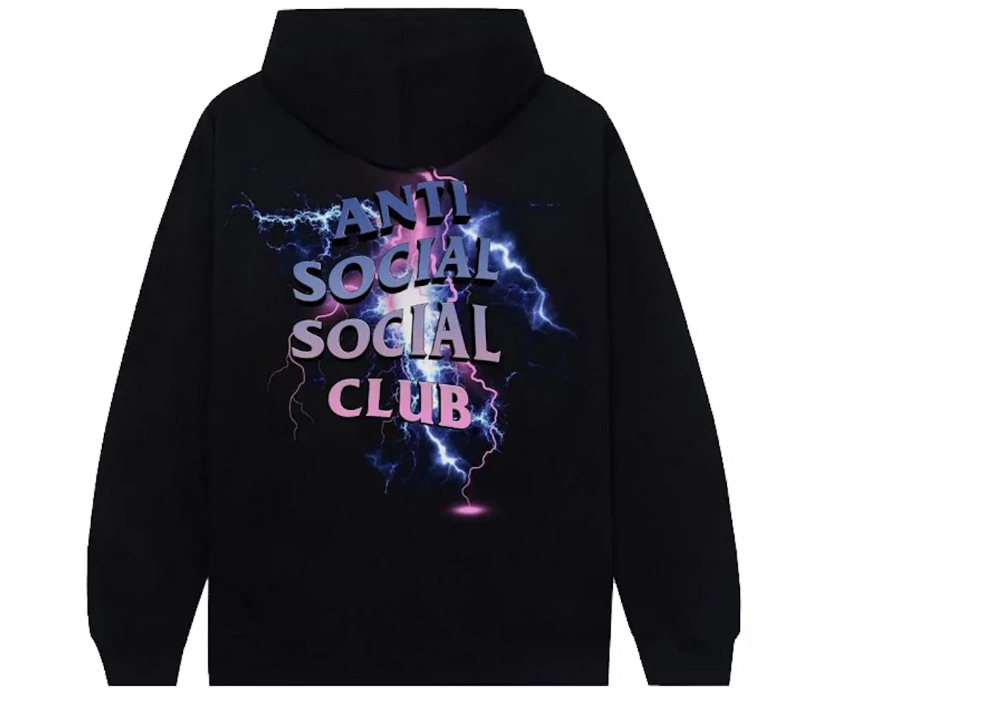 Anti Social Social Club Bolt From The Blue Hoodie Black -1