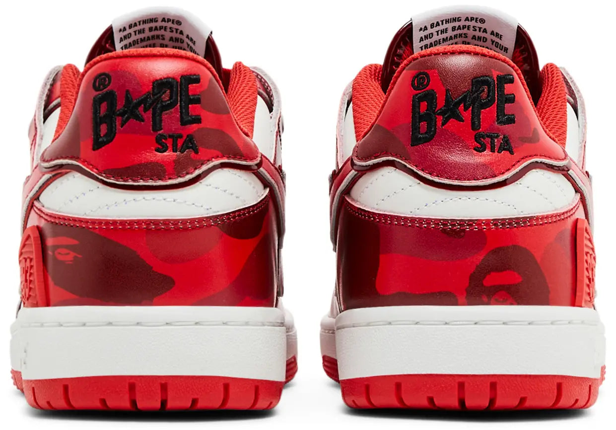 A Bathing Ape Bape SK8 Sta #1 M2 Red Camo
