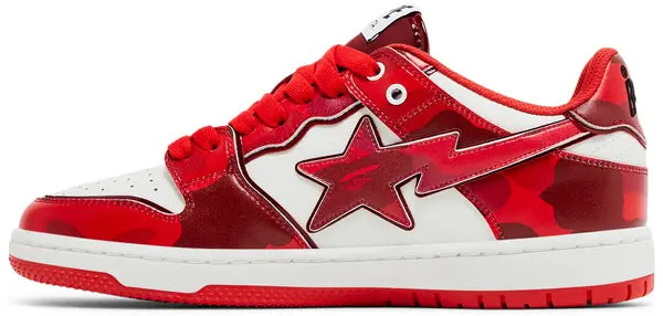A Bathing Ape Bape SK8 Sta #1 M2 Red Camo