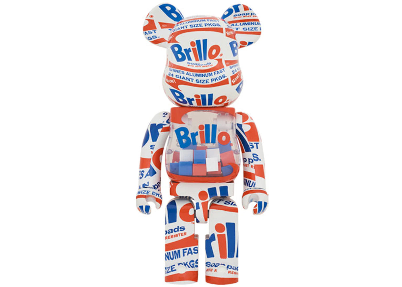 Bearbrick x Andy Warhol Brillo (2022) 1000% -1