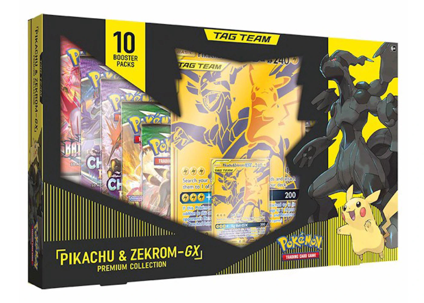 Pokémon TCG Tag Team GX Premium Collection Pikachu & Zekrom Box -1