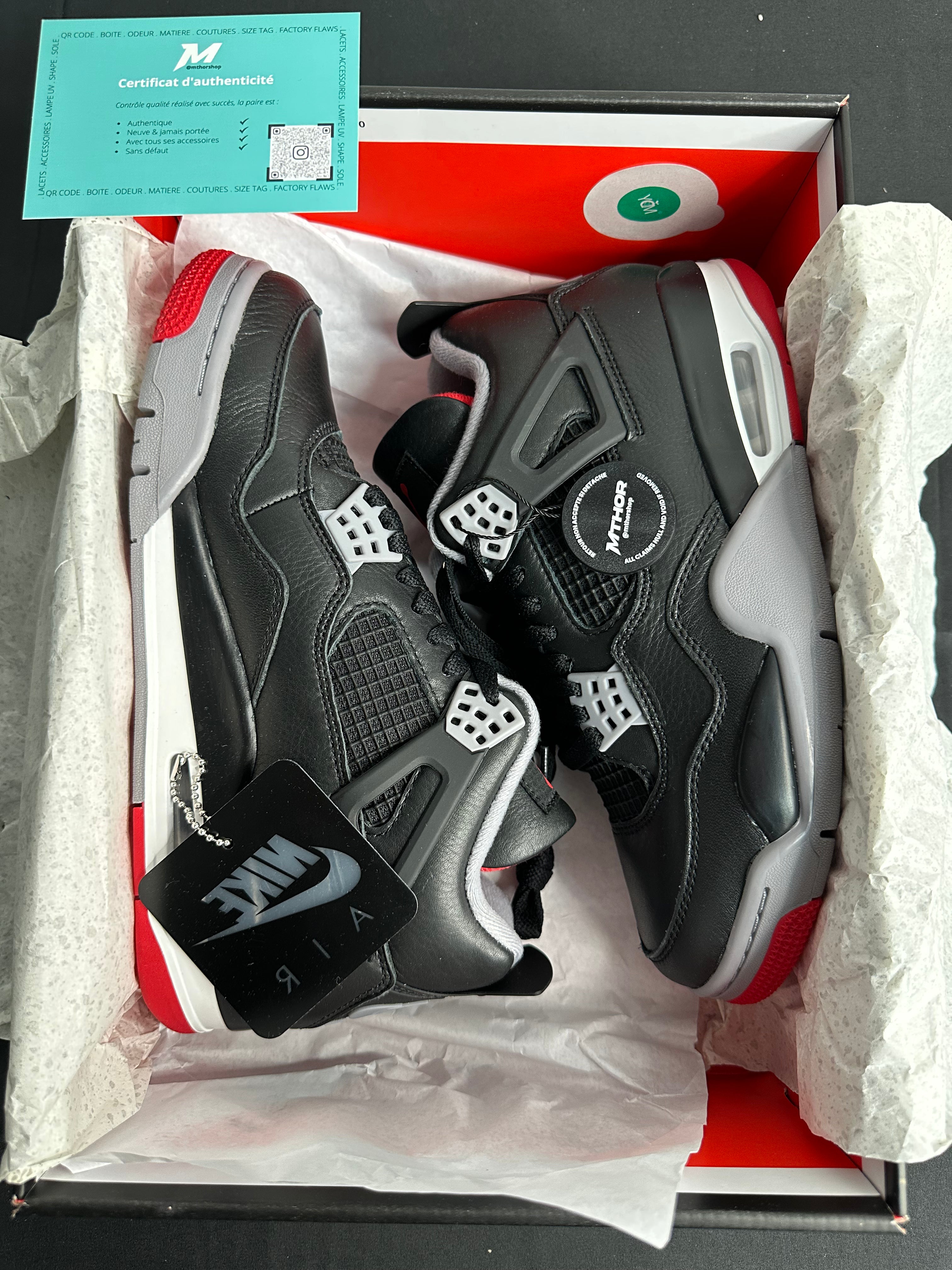 Air Jordan 4 Retro Bred Reimagined Look